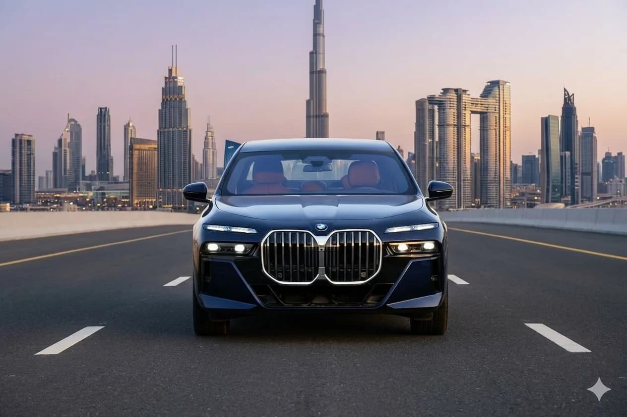 BMW 7 Series chauffeur hire Dubai