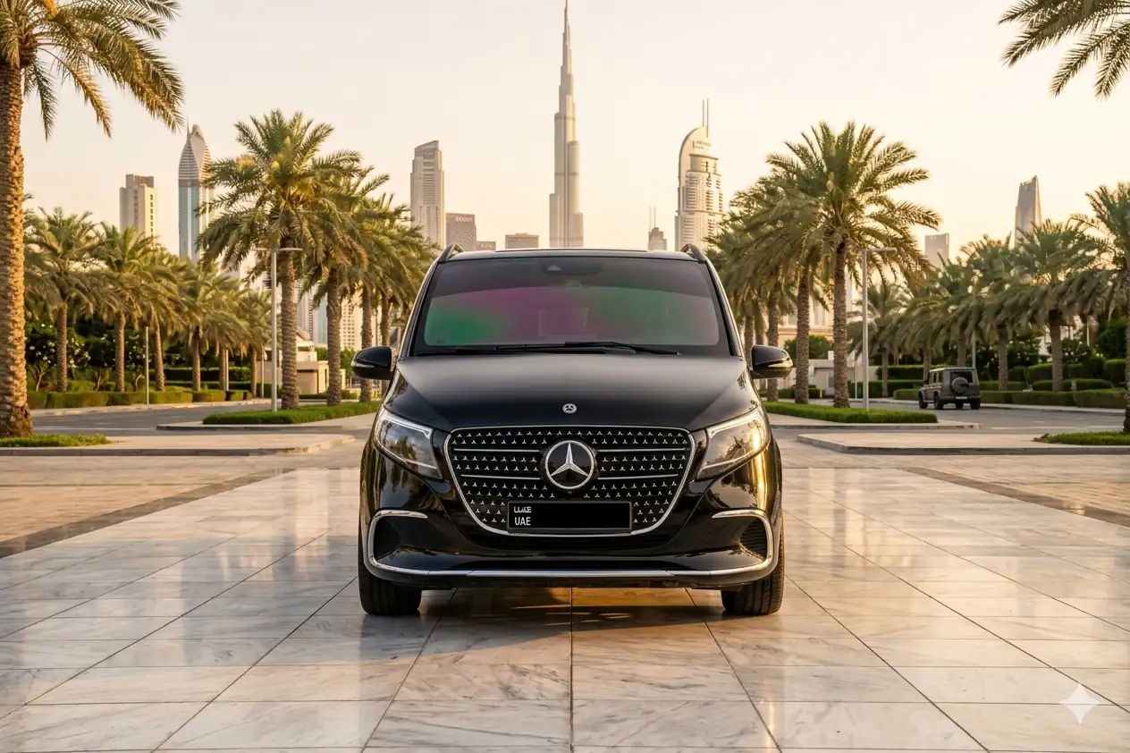 Mercedes VIP Trend 250 chauffeur hire Dubai