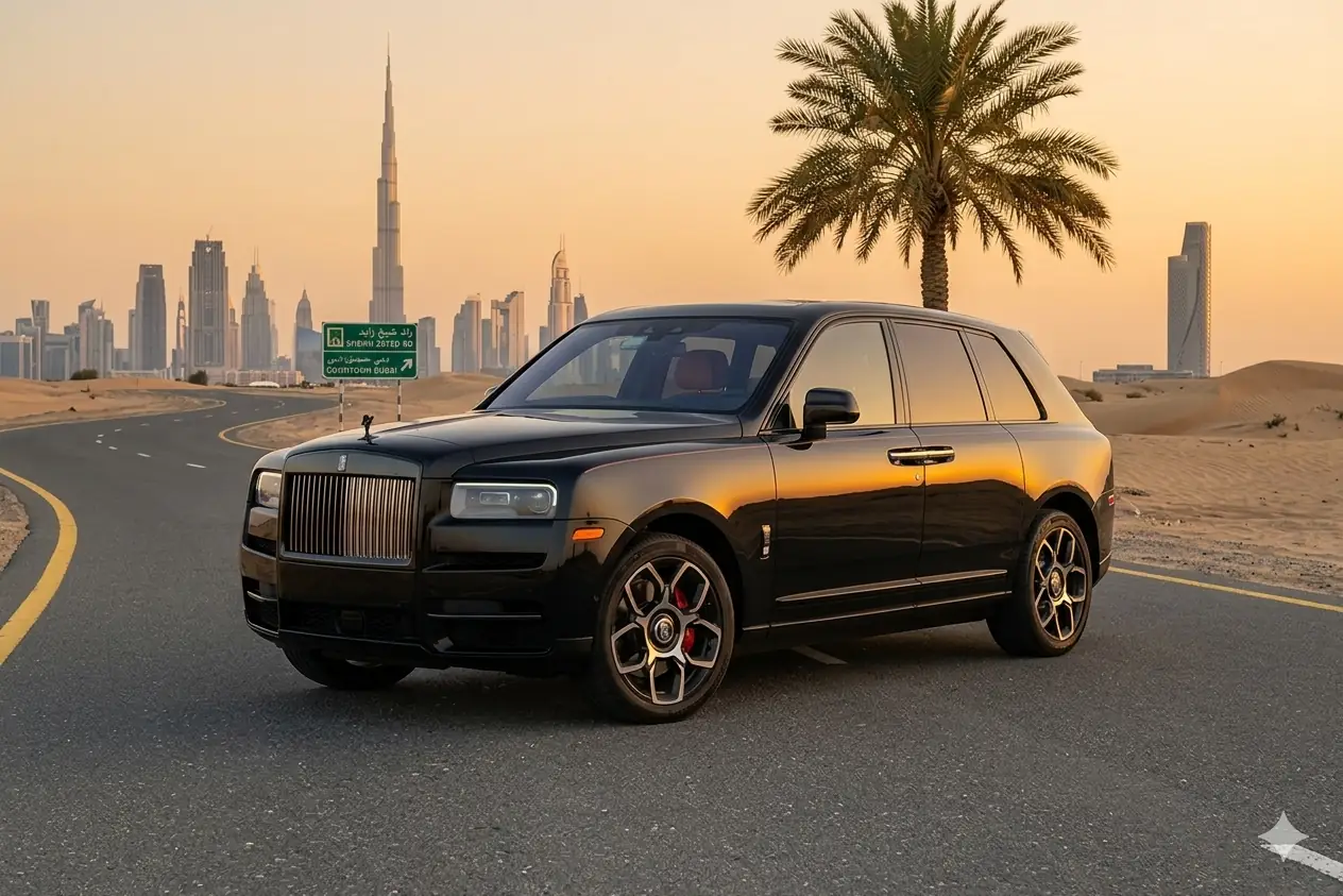 Rolls-Royce Cullinan chauffeur hire Dubai