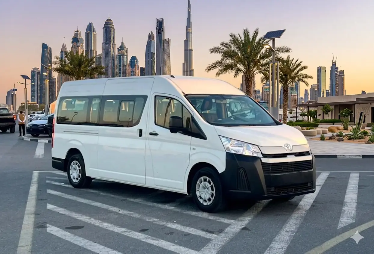 Toyota Hiace 11 Seater chauffeur hire Dubai